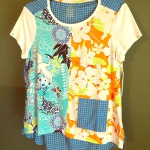 NWT Fun, bright, unique top!
